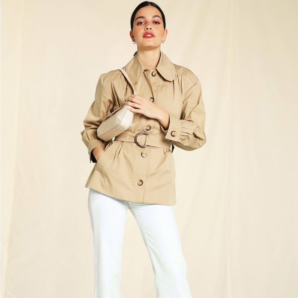 Rouje John Coat Beige Size FR 34
